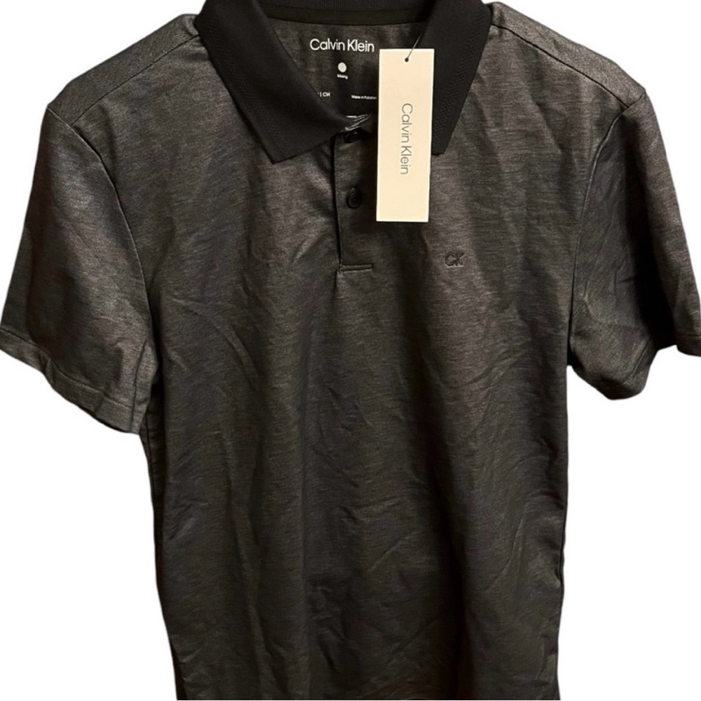 Mens Calvin Klein Short Sleeve Polo SM Calvin Klein Knit Polo Shirt NWT sz SMALL